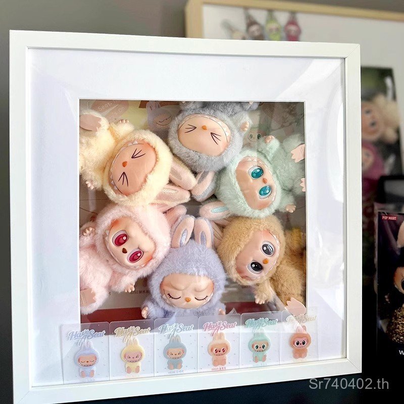 Toy Storage Mystery Box Hand-Made นั่ง Party labubu สูญญากาศกล่องแก้วกล่องแสดงกรอบรูป labu ป้องกัน 9