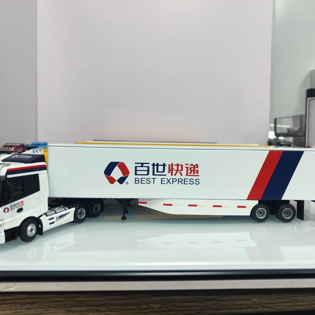 MJ 1/64 Trinity Heavy Truck Logistics Car Paintingรถรุ่นEneng Baishi Yunda Maersk