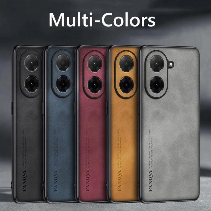 FANOYA PREMIUM NAPPA LEATHER SOFTCASE สําหรับ POCO C71