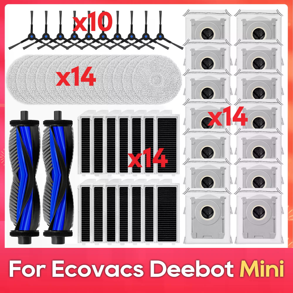 Fit สําหรับ ( Ecovacs Deebot Mini ) อุปกรณ์เสริมแปรงด้านข้างหลักถุงเก็บฝุ่น Mop ผ้าอะไหล่