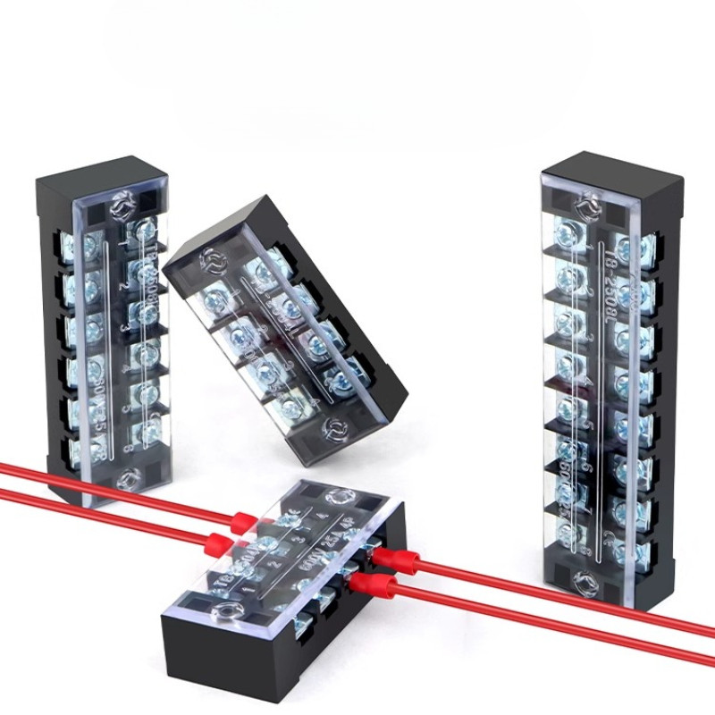 3/5/10PCS หนา TB Terminal Block 15A/25A/45A - Dual แถวสกรู Mount Bus Bar MIAO MING