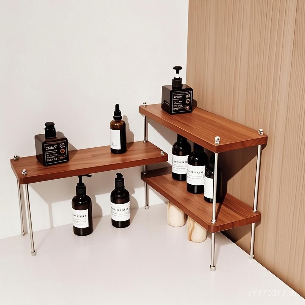 ที่วางแก้วชั้นวางหลายชั้นครัวเครื่องสําอางชั้นวางหนังสือขนาดเล็กพาร์ทิชันสก์ท็อปโต๊ะชั้นวางกาแฟชั้นว