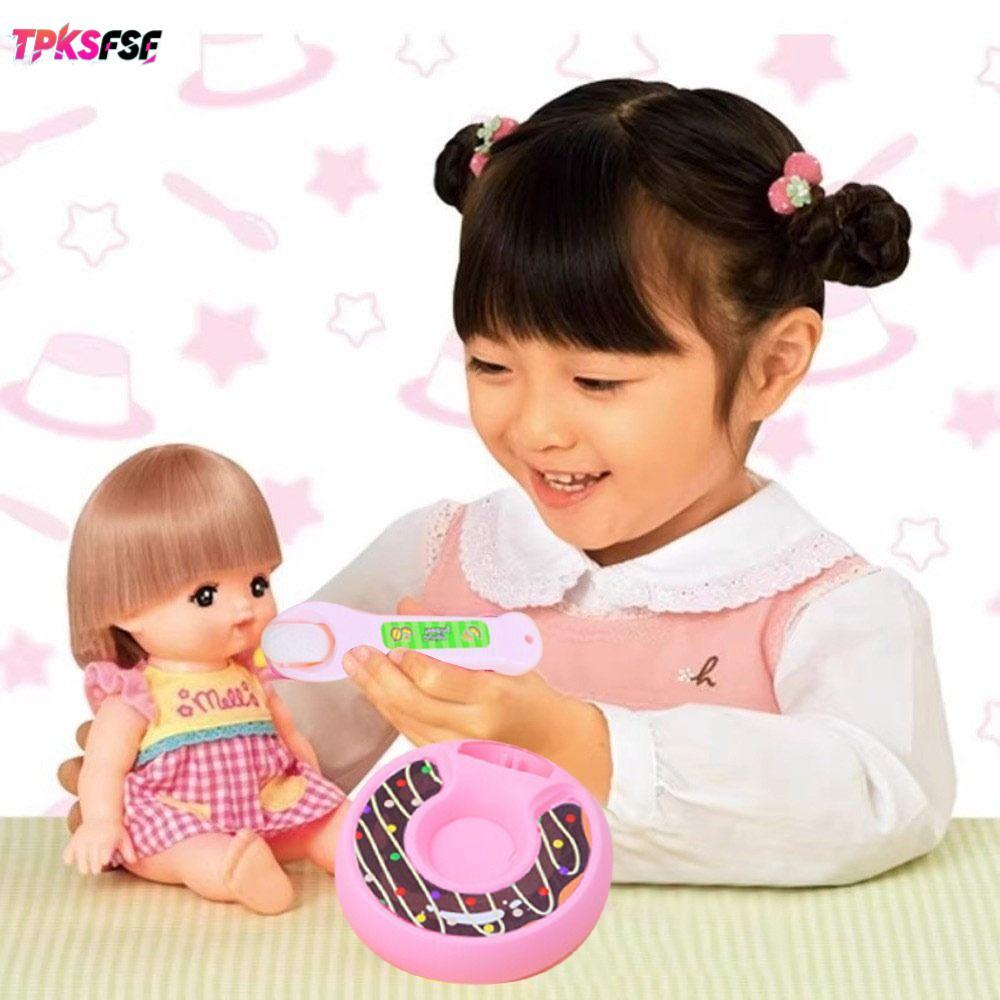 TPKSF Donut Food Feeding Toy, DIY Donut Interactive Play Pudding Feeding Toy, จําลองครีมญี่ปุ่นบทบาท