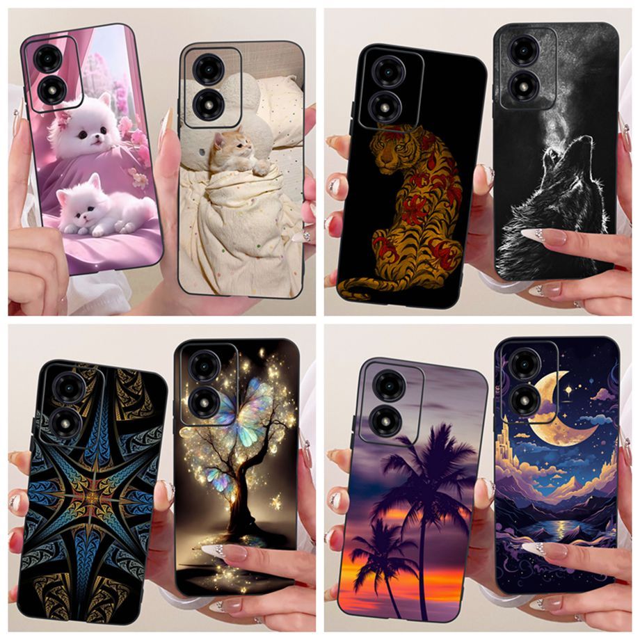 สําหรับ Motorola Moto G04 G 04S เคสโทรศัพท์ Cool สัตว์ออกแบบซิลิโคนนุ่ม TPU สําหรับ MotoG04s G 04 4G