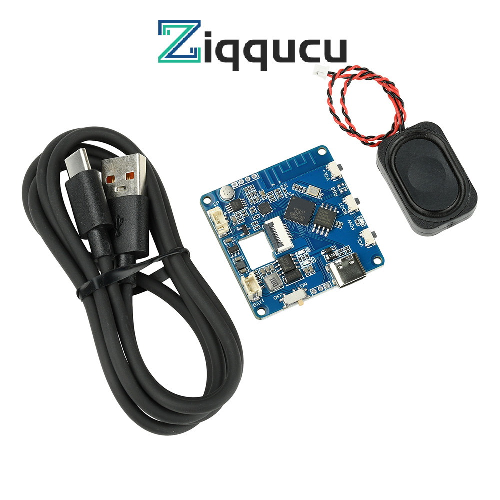 Ziqqucu ESP32-AI WiFi Voice Chat Module Smart Voice Assistant รองรับอินเทอร์เฟซ XiaoZhi/DeepSeek/Qwe