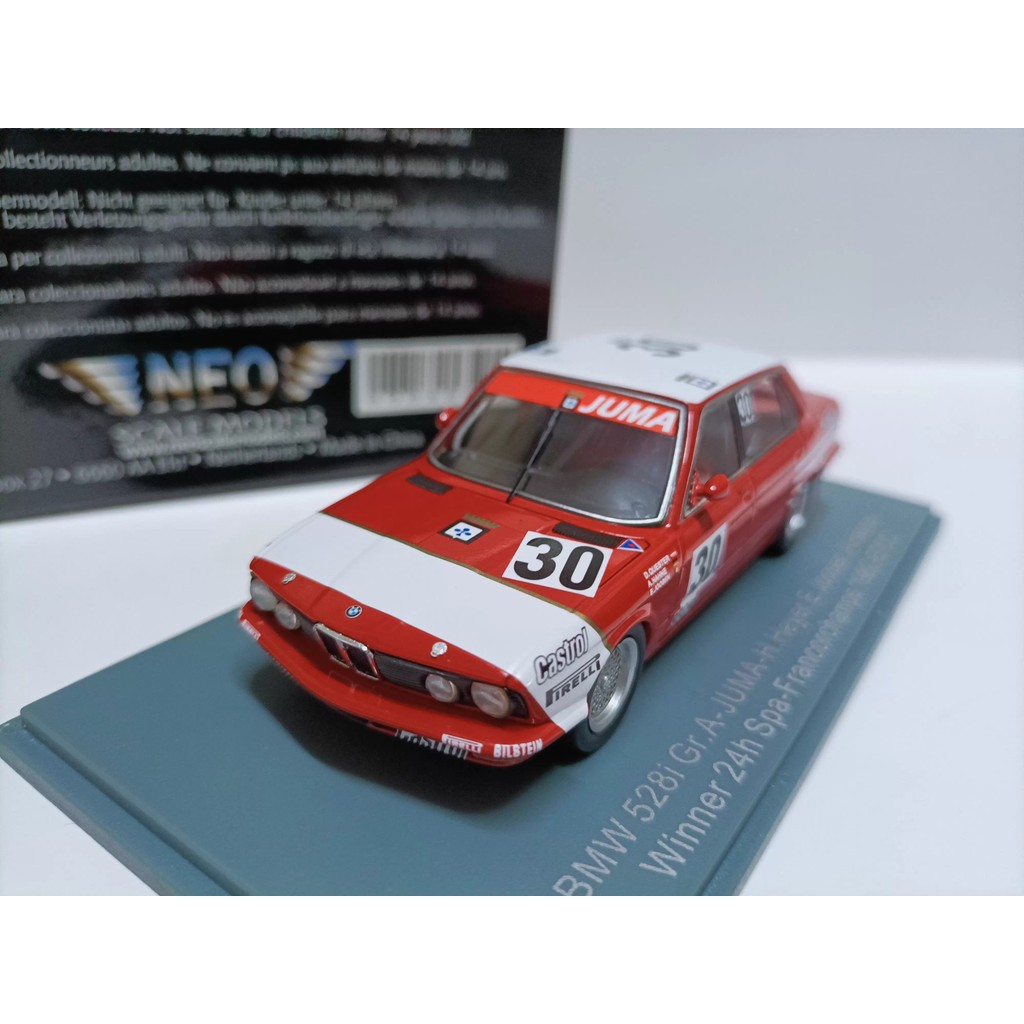 Neo 1 43 BMW 5 Series European Championship RV Rally Car Model BMW 528i Winner 1982