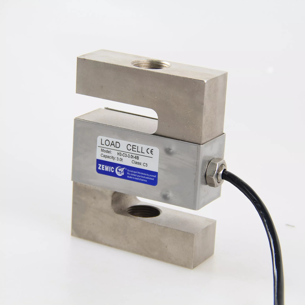 American ZEMIC Weight Sensor H3-C3-3.0t-6B Pull Pressure Two-Way S-Type Weighting Sensor 50kg