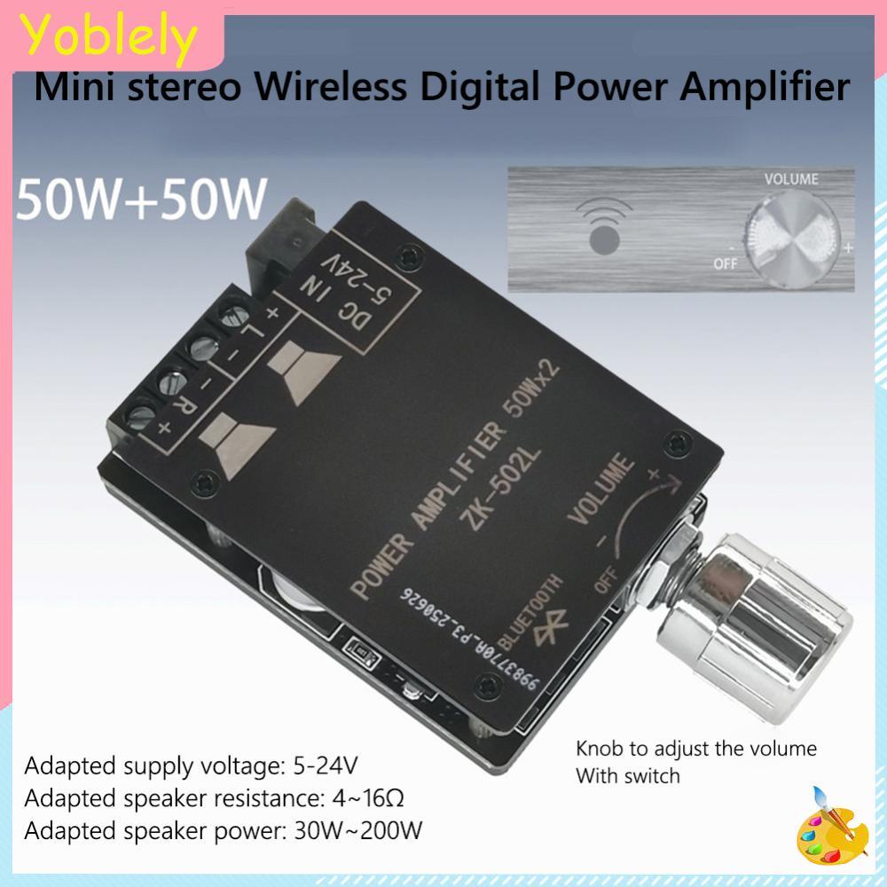 [Yoblely.th] ZK-502L รองรับบลูทูธ 5.0 Dual Channel Digital Power Amplifier Board