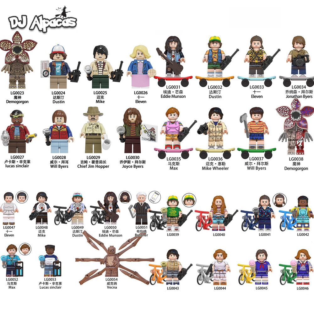 Eddie Munson Mini Figures ของเล่น Demogorgon Dustin ตุ๊กตาสะสม Vecna