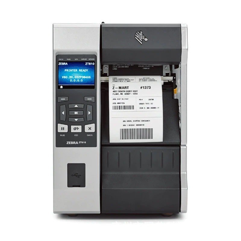 ZEBRA ZEBRA ZT610 เครื่องพิมพ์ฉลากเชิงพาณิชย์เกรดอุตสาหกรรมเสื้อผ้าแท็กเครื่องพิมพ์ฉลาก
