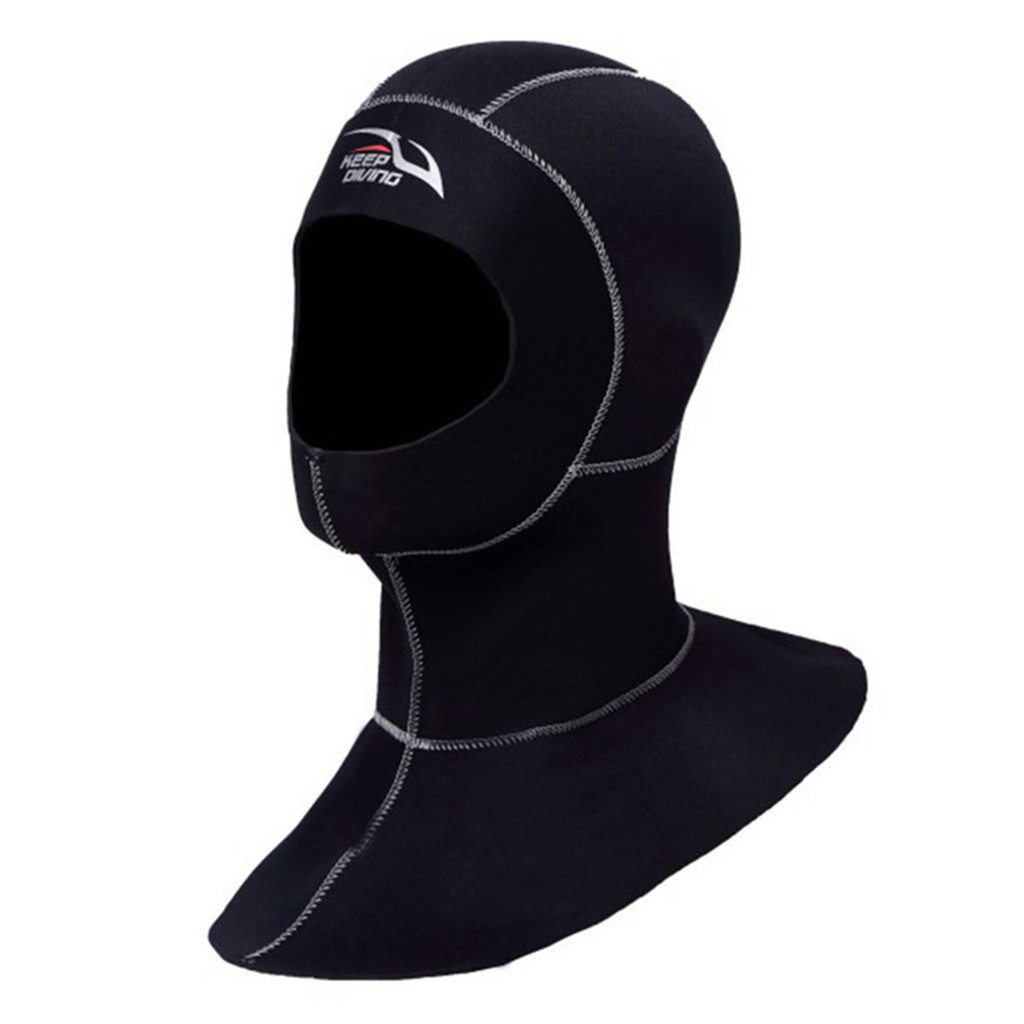 3MM Neoprene Scuba Diving Hood ว่ายน้ําดําน้ําหนาหมวกยืด Sailing Thermal Hood