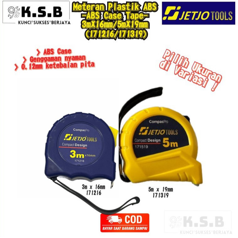 กล่องกุญแจแบบแมนนวลมิเตอร์ ABS ไฟ 3 ม. & 5 ม. JETJO TOOLS/loi pro ( 171216 / 171519 ) JetjoTools 7.5