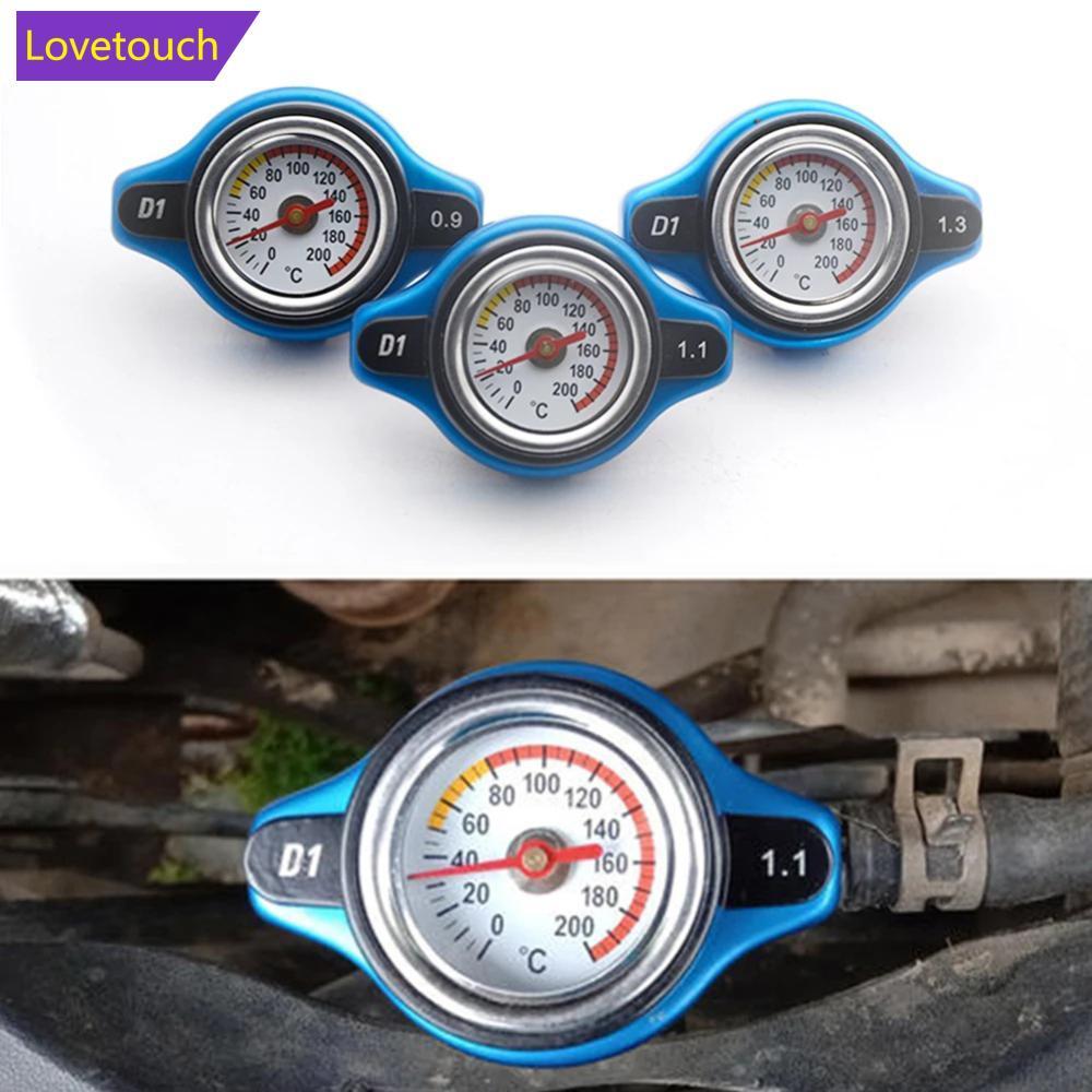 LOVETOUCH 1 ชิ้น 0.9Bar 1.1Bar 1.3 บาร์ Thermost หม้อน้ําฝาครอบถังเครื่องวัดอุณหภูมิน้ําฝาครอบรถแข่ง