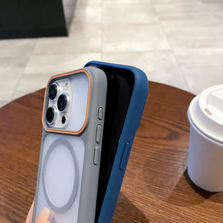 ป้องกันลายนิ้วมือหน้าต่างขนาดใหญ่ frosted Magnetic hard Case สําหรับ iPhone 17 16 15 14 13 12 11 Pro Max Plus Air casing ฝาครอบแม่เหล็กสําหรับ iPhone17 กรณี