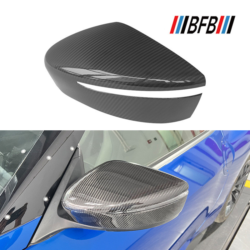 เหมาะสําหรับ Nissan Nissan Z Rz34 400Z คาร์บอนไฟเบอร์แห้งกระจกมองหลังเชลล์คาร์บอนไฟเบอร์จริงกระจกมอง