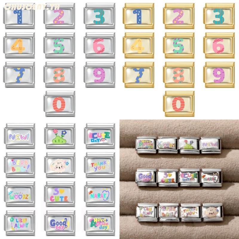 สร้อยข้อมือสแตนเลสสไตล์การ์ตูนอิตาลีขนาด9มิลลิเมตร สำหรับทำเป็นเครื่องประดับและอุปกรณ์บุคลิกภาพ