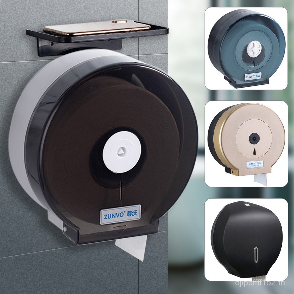 กันน้ําโรงแรมฟรีขนาดใหญ่ม้วนผู้ถือกระดาษทิชชูห้องน้ําติดผนัง Perforated ในครัวเรือน Commercial กล่อง