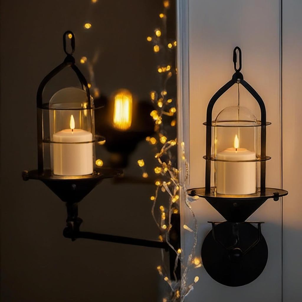 GenSwin Flameless Pillar Candles Flickering with Timer, Battery Operated Real Wax LED Votive 3D Wick