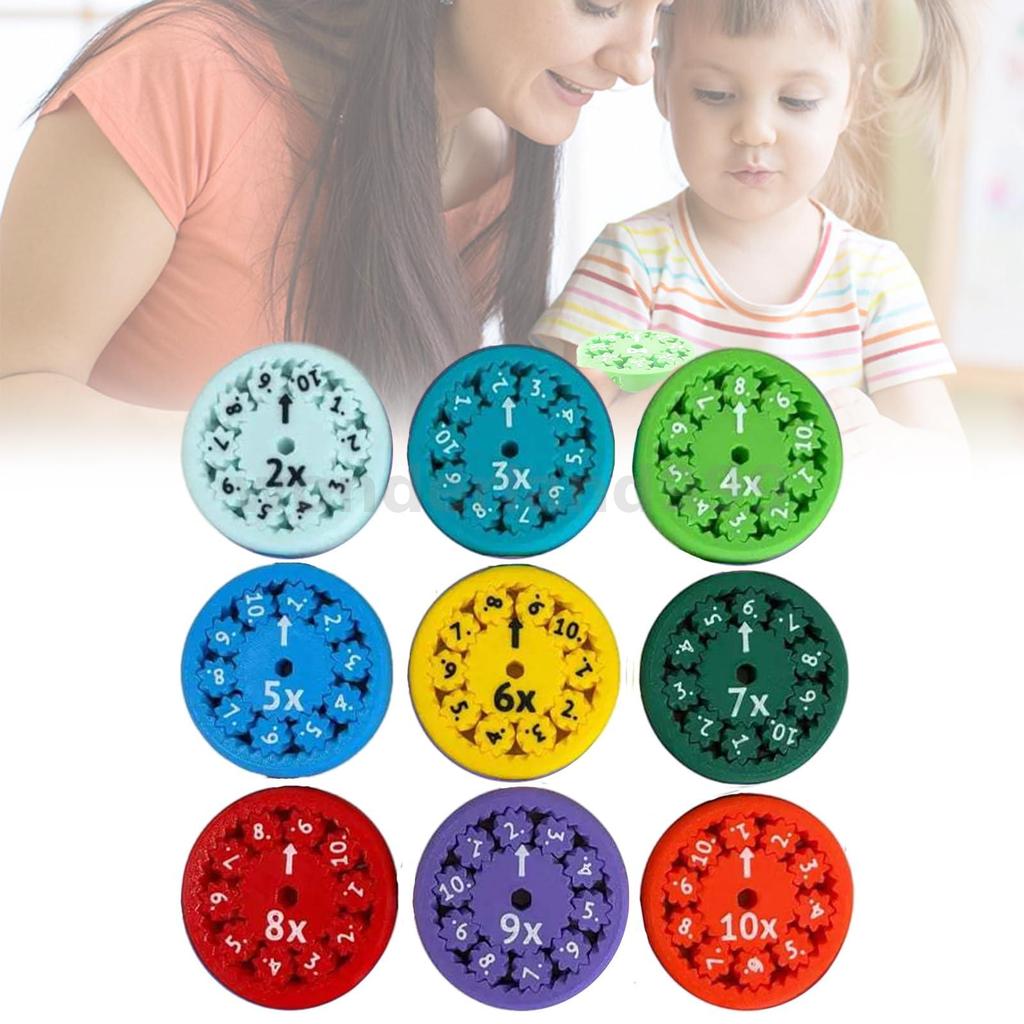 ชุด 9 คณิตศาสตร์ Fidget Spinners การศึกษาคณิตศาสตร์ Fact Fidget Spinners เรียนรู้ Division & Multipl