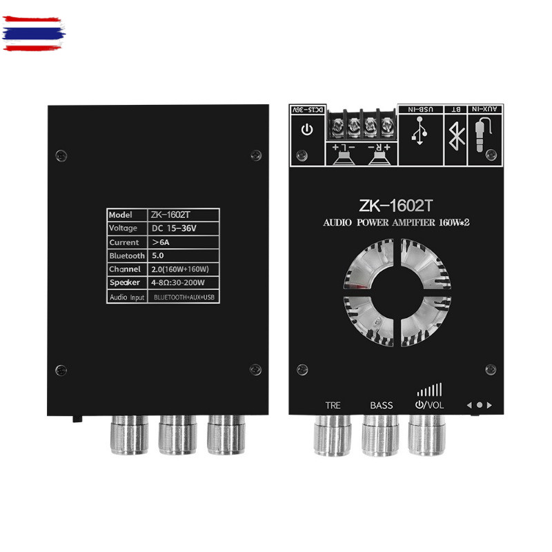 แอมป์จิ๋วแรงๆ zk 1602T แท้ ลูทูธ 5.0 TDA7498E แอมป์จิ๋ว 160W แอมจิ๋วลูทูธ 24v แอมป์ zk 1602t แอมป์จิ