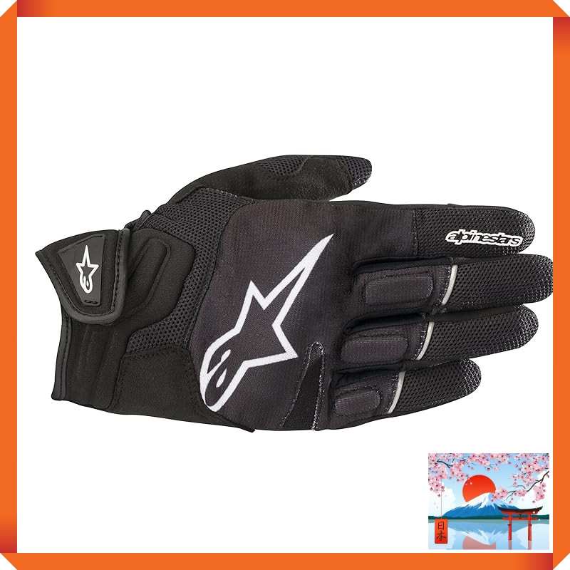 [Alpinestars] Motorcycle Gloves Black/White (Size: XL) ATOM Gloves 1694480204