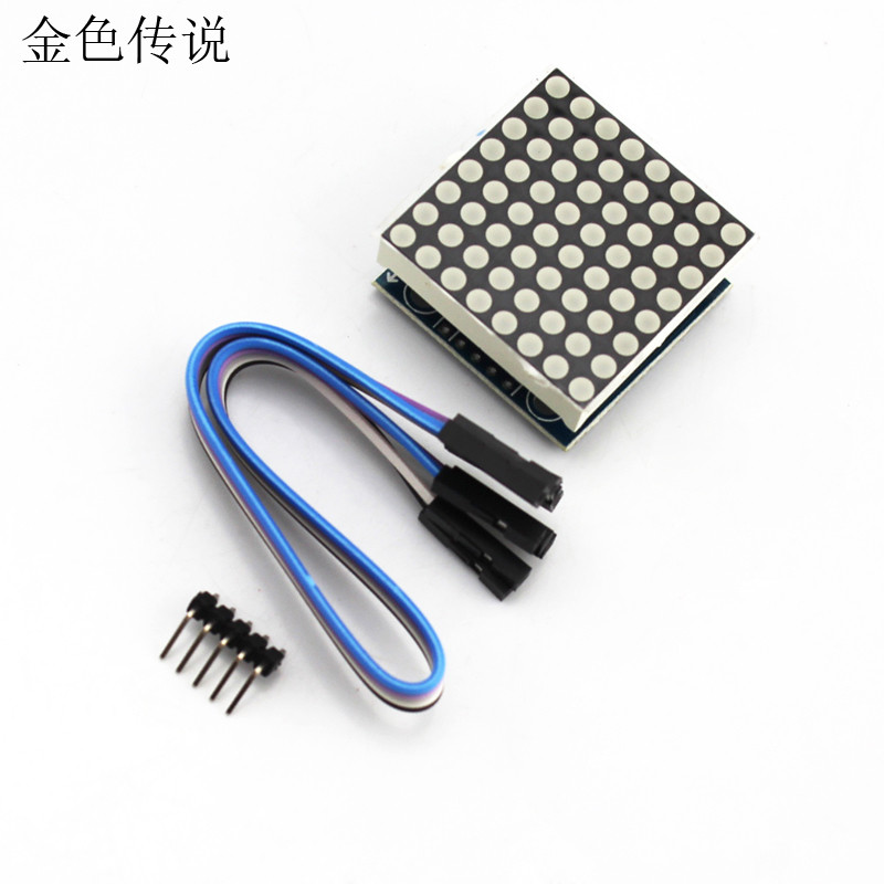 โมดูล Dot Matrix อุปกรณ์เสริมจอแสดงผล led MAX7219 โมดูลไดรเวอร์ Microcontroller