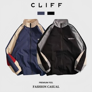 CLIFF 2025 เสื้อโค้ทสีใหม่  คลาสสิกร้อยชุด  ลมกีฬา  แจ็คเก็ต…