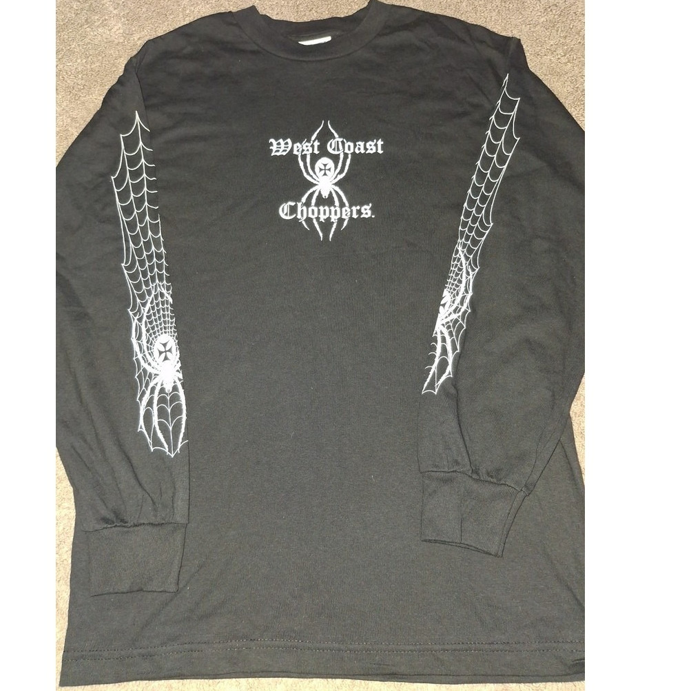 เสื้อเชิ้ตแขนยาวสไตล์ Retro West Coast Chopper สำหรับทั้งผู้ชายและผู้หญิง ทำจากผ้าฝ้ายคุณภาพดี