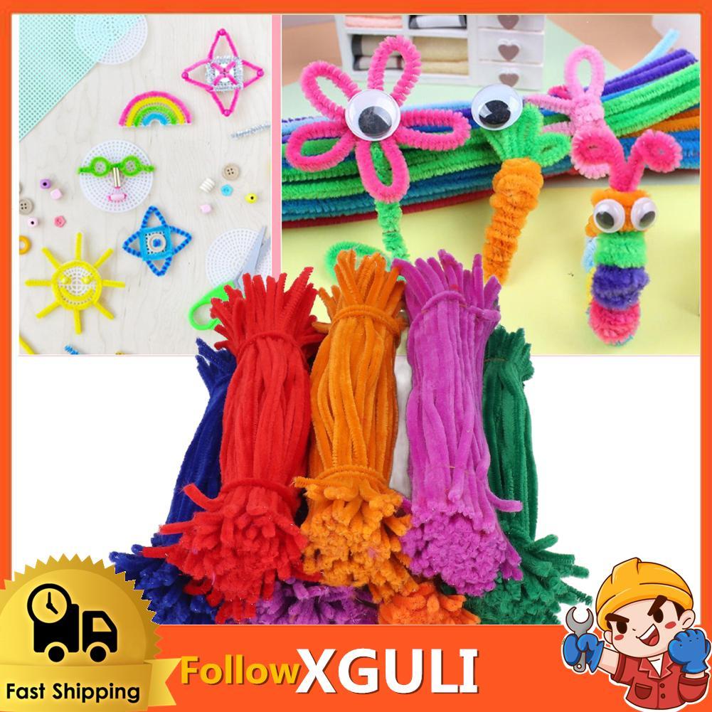 xguli Pipe Cleaners สีสันสดใส 7 แพ็ควัสดุหรูหราสำหรับหลักสูตรทำมือ