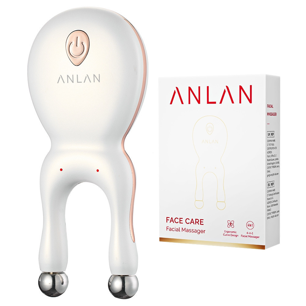 ANLAN เครื่องนวดหน้า Acupressure ยกกระชับใบหน้า Guasha ลดอาการบวม Anti-Aging กระชับอุปกรณ์ความงาม