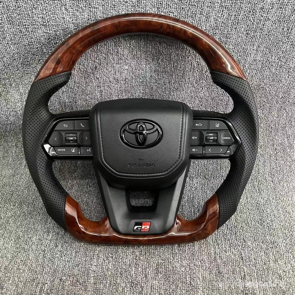 Toyota/Lexus GR Mahogany พวงมาลัยปุ่มมัลติฟังก์ชั่นการเจาะจริง
All Series ไม่ชํารุด lc300