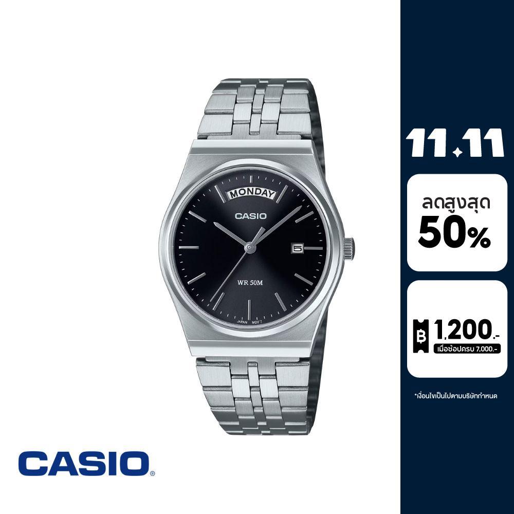 CASIO นาฬิกาข้อมือ CASIO รุ่น MTP-B146D-1AVDF สเตนเลสสตีล สีดำ