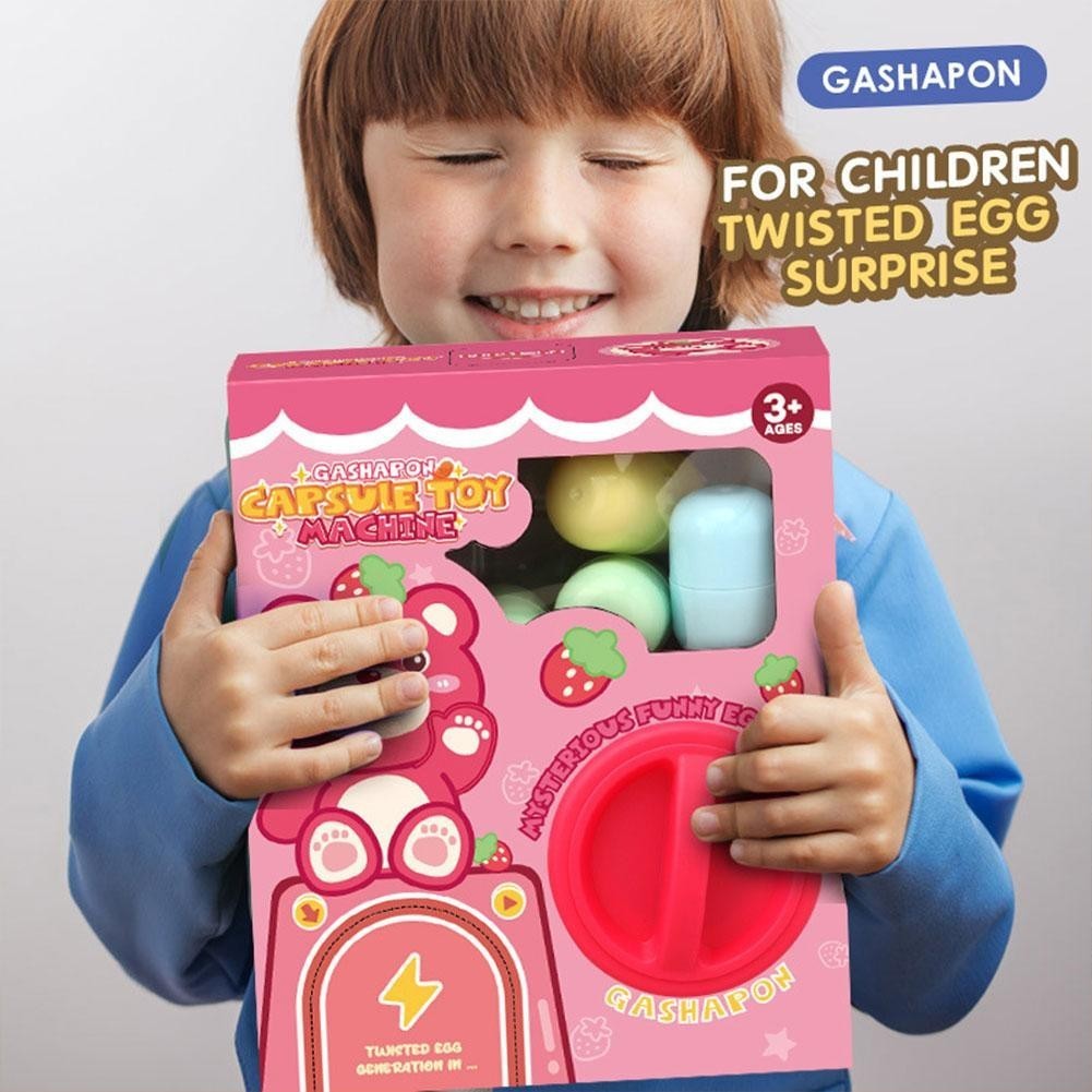 Surprise Egg Unbox Machine ของเล่นเด็ก Surprise Egg Blinbox Baby Machine Gift การ์ตูน Gashapon W1z1