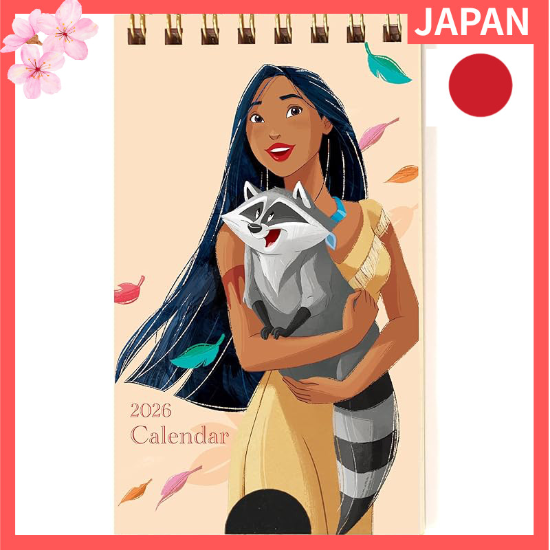 Todan 2026 Disney Princess / Pocket Calendar (Pocahontas) 12.3 x 7 cm TD-30085-I【Direct from Japan】
