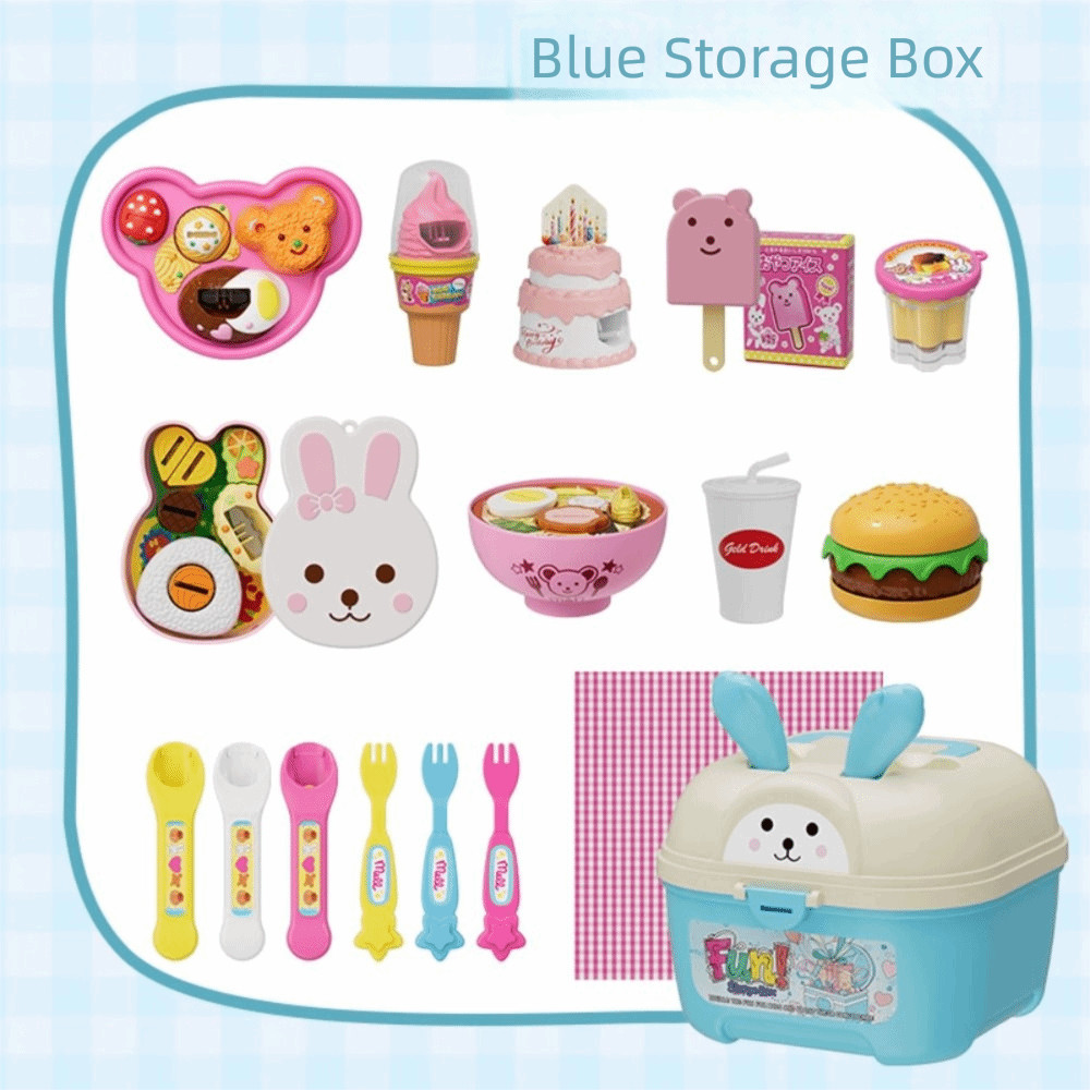 ไดก้า พุดดิ้งให้อาหารชุด, หมีน้อยรูปร่างจําลองกล่องอาหารกลางวันพุดดิ้งของเล่น, แปลกแกล้งเล่น น่ารัก บทบาทเล่นของเล่นบ้านของขวัญวันเกิ - รูปที่ 7