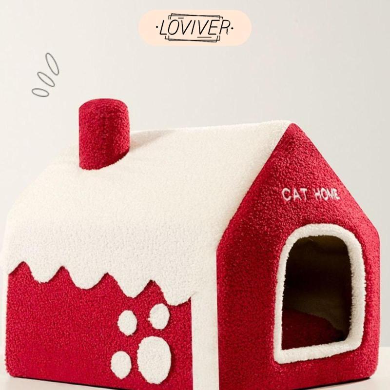 Snow House ที่นอนแมวสําหรับแมวในร่ม Funny Play & Sleep Puppy Kennel สัตว์เลี้ยงแบบพกพา Nest ตกแต่งงานรื่นเริงบ้านแมวที่สะดวกสบาย ราคา ถูกที่สุด ดีลบีเคเค แกลเลอรีภาพที่ 8
