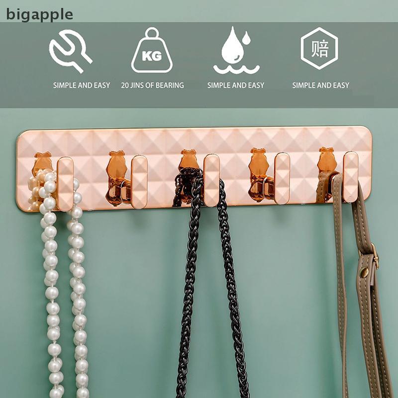 บิ๊กแอปเปิ้ลที่สําคัญสําหรับผนังกันน้ํากาวในตัวแขวนผนังสําหรับแขวนกุญแจเสื้อผ้าชั้นวางผ้าขนหนูอุปกรณ