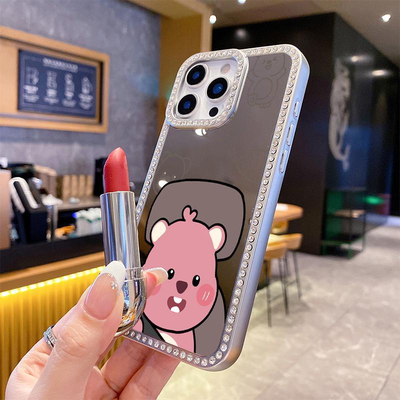 เคสโทรศัพท์,เปลือกแก้วชุบเพชรคริสตัลสําหรับiPhone 15, 12, 11, 13, 16, 14, 12PRO, 14PRO, 12PROMAX, 15