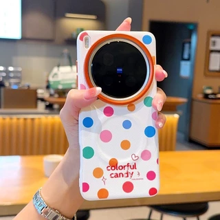 ใหม่น่ารักลูกสุนัขหนังเคสโทรศัพท์สําหรับVivo x200pro/x200s x300proแม่เหล็กป้องกันกรณี