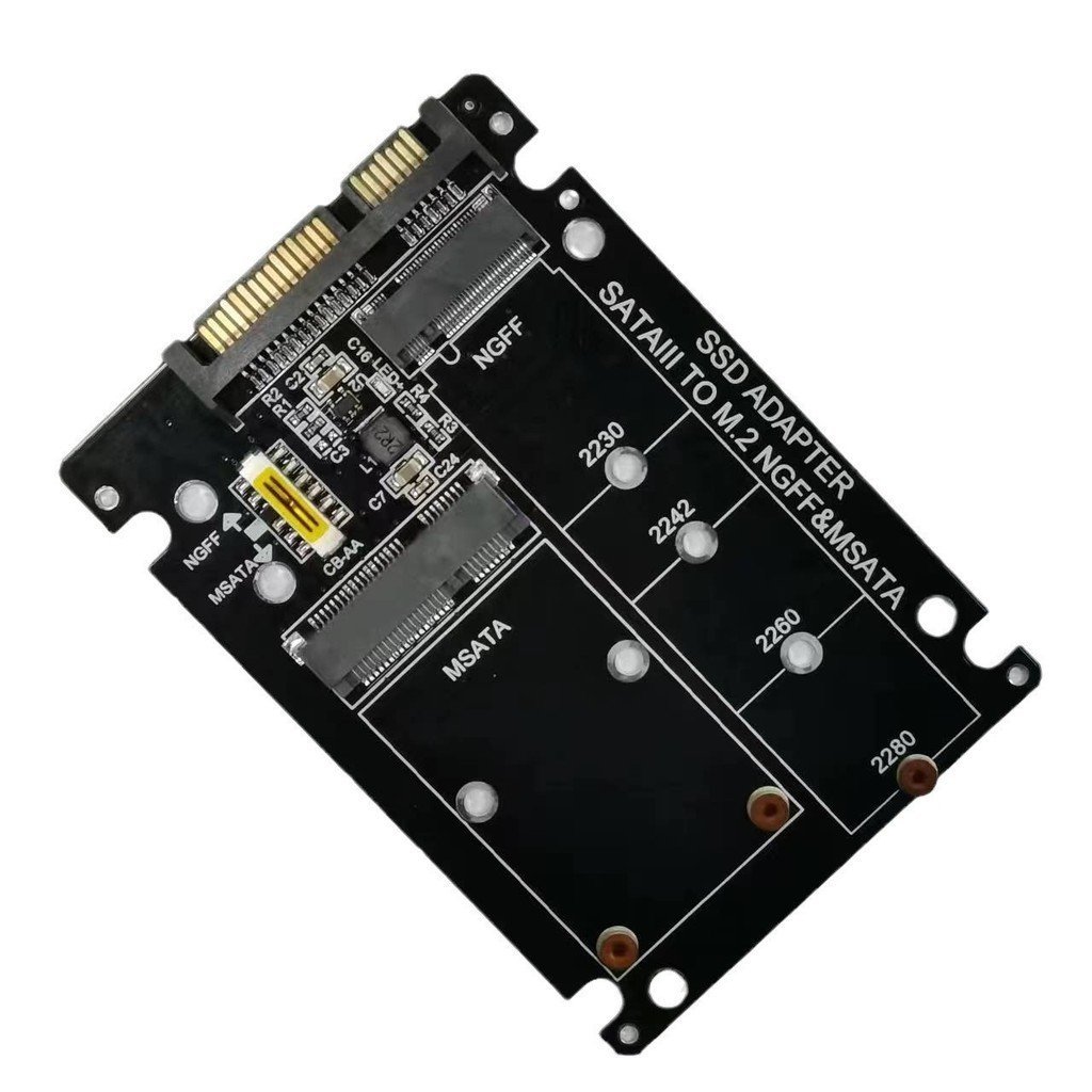 Ngff to sata Conversion Card msata+ngff Conversion Card sata to NGFF to sata Adapter Box