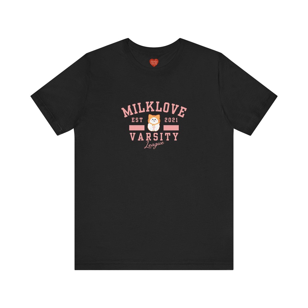 เสื้อยืด MilkLove Muv Muv Varsity Style Unisex แขนสั้น สี Thai GL