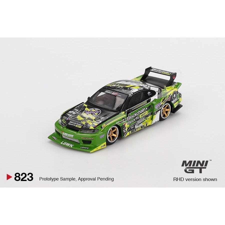 MINI GT No.823 Nissan LB-Super Silhouette S15 SILVIA #555 V2  2024 Formula Drift Japan MGT00823