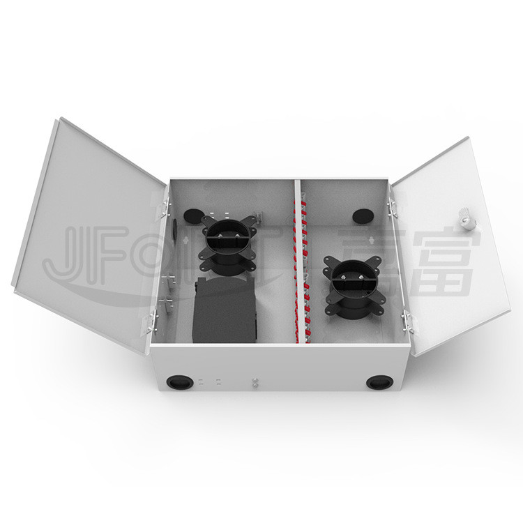 Telecom Grade ODF Optical Fiber Junction Box 24 Cores 48 ติดผนัง 24 48 พอร์ต Optical Cable Fiber Box