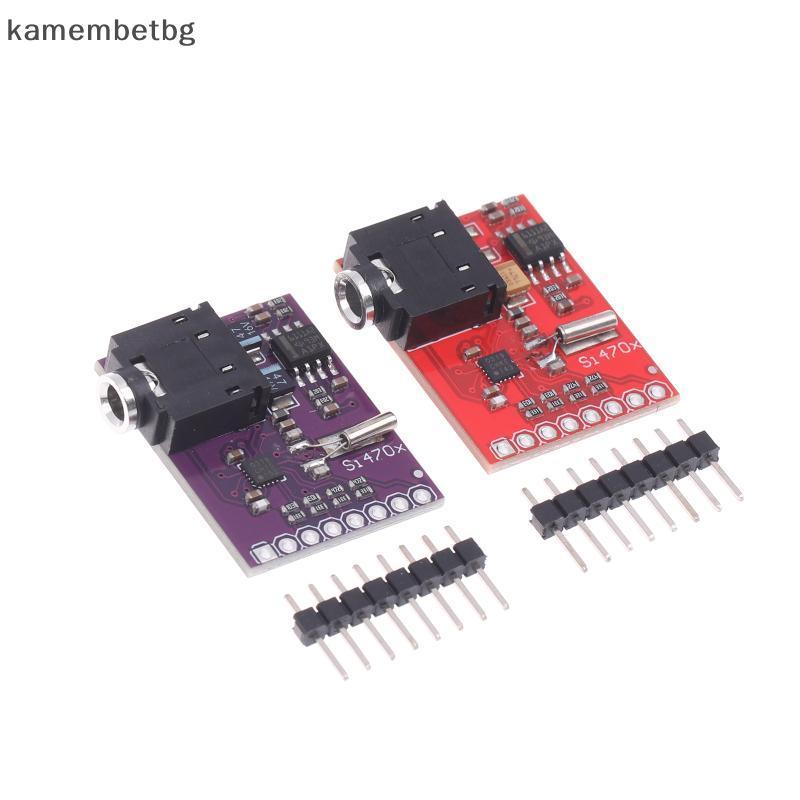 Kamembetbg Si4703 โมดูลรับสัญญาณวิทยุ FM พร้อมอินเทอร์เฟซ RDS I2C 3.3V สําหรับ Arduino ESP32 DIY โคร