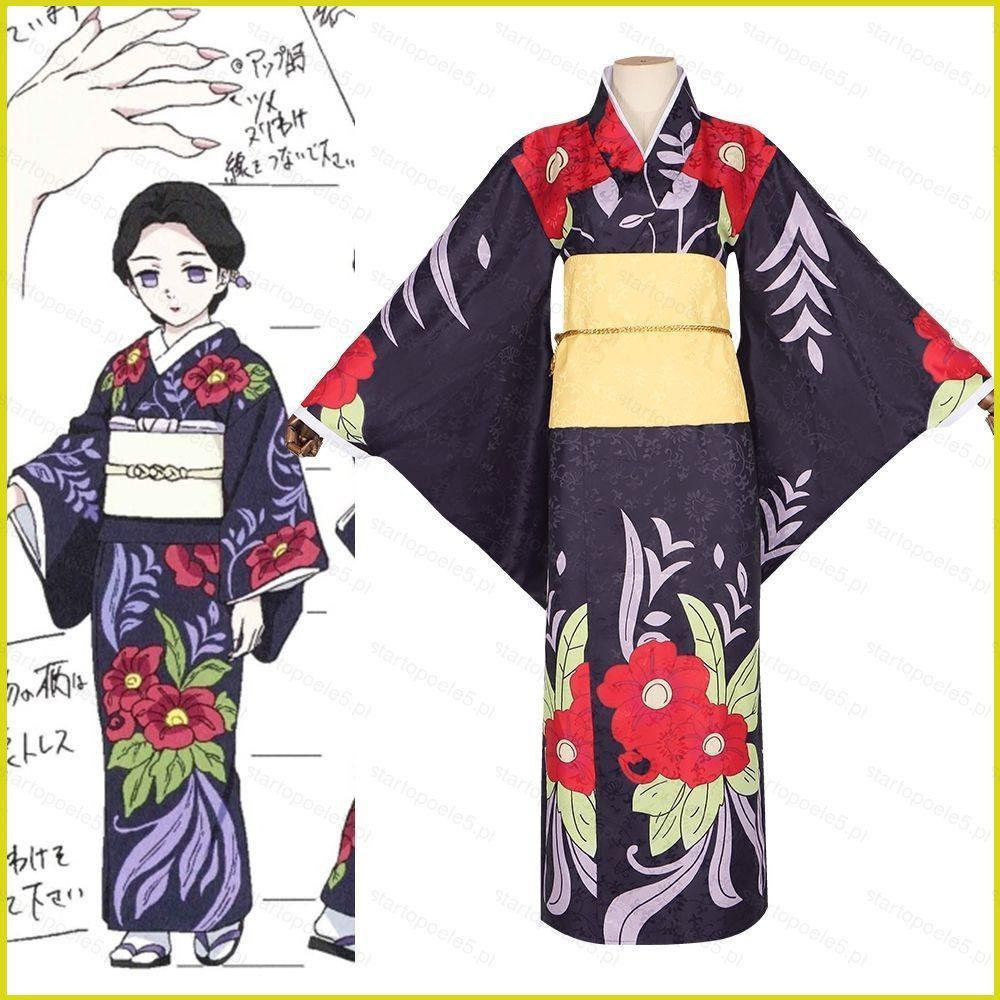 ST5 Demon Slayer kimono Tamoyo บทบาทเล่นคอสเพลย์ผ้าฮาโลวีนเครื่องแต่งกาย TS5