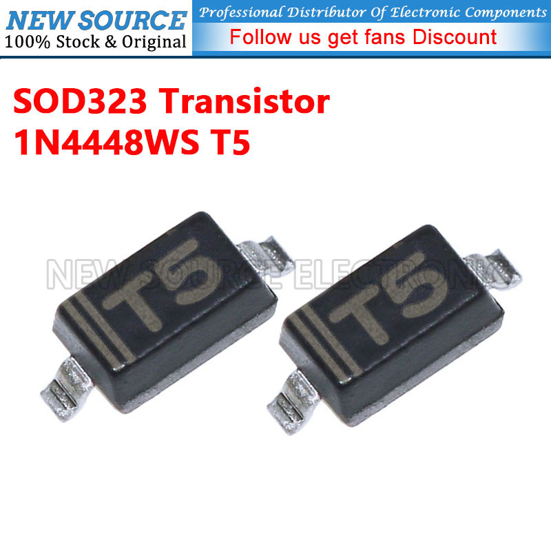 [50-200 ชิ้น] 1N4448WS T5 SOD323 ทรานซิสเตอร์ SMD Rectifier Diode แหล่งใหม่