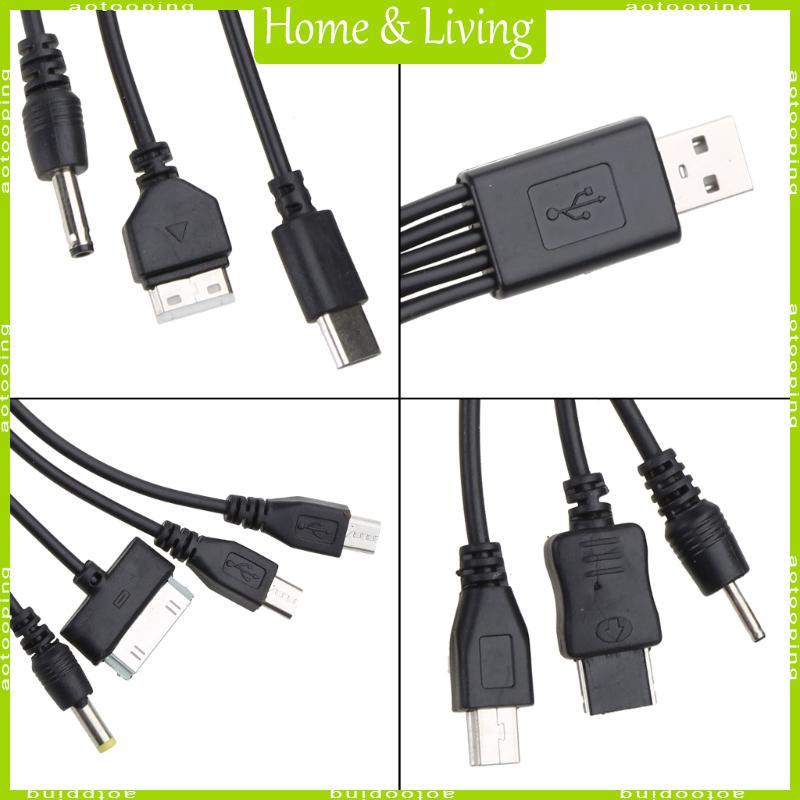 Universal USB To Multi Plug Cellpahone Charger Cable 10 in 1 USB Cable 20CM