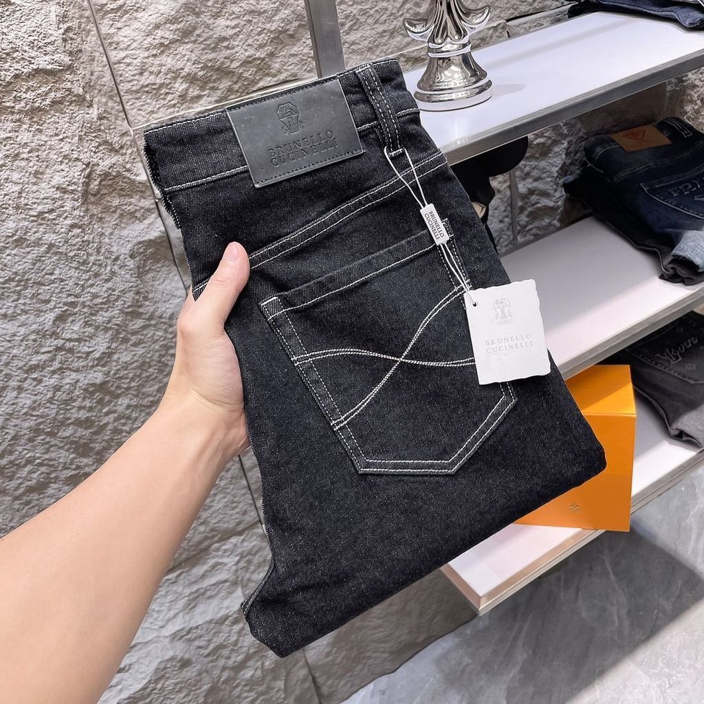 QA0X Italy BC Men's Old Money Style Washed Black Business Casual Straight Slim Fit Stretch Breathabl