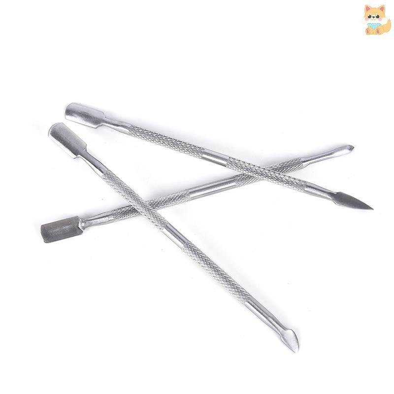 [VI] เครื่องมือเพ้นท์เล็บสแตนเลส ทําเล็บมือเล็บเท้า Cuticle Pusher Trimmer Remover TH