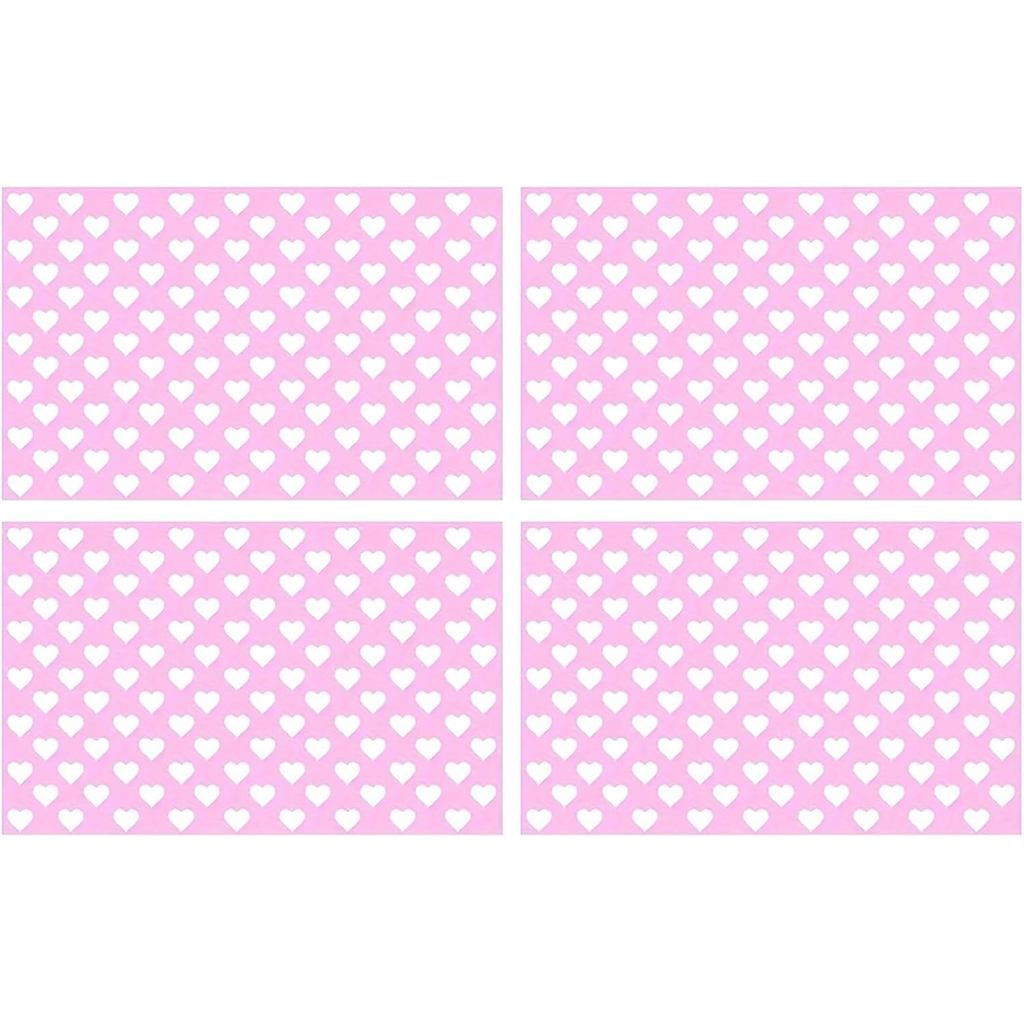 4 ชิ้นรูปหัวใจไฟท้ายรถสติกเกอร์, 18.9 "x 11.81" PVC Self-Adhesive รถฟิล์มสติกเกอร์,กันน้ํา Scratch ป